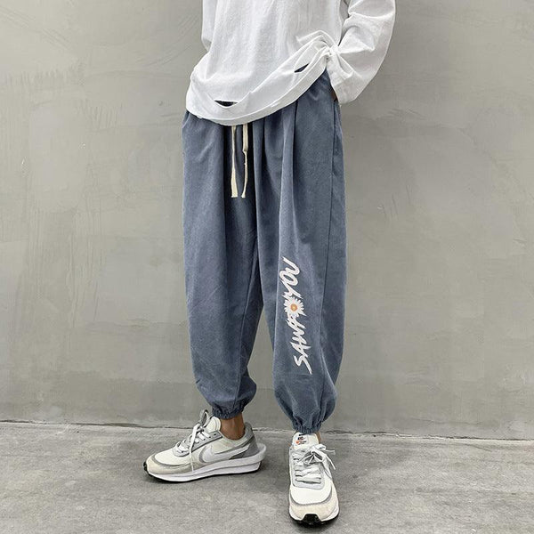 Casual Men's Trendy Loose - fitting Trousers Ins All - match S - Amazitshop