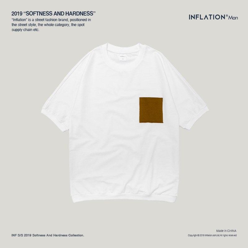 Casual Oversized Pocket T shirt Men Women Streetwear Skateboard Top Tees Mens T-shirt Simple Cotton Short Sleeve 8288S - Amazitshop