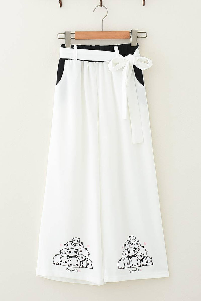 Casual Pants Nine - Point Pants Girl Loose Wild Wide - Leg Pants Women - Amazitshop