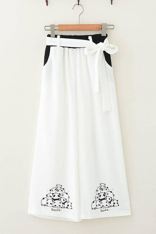 Casual Pants Nine - Point Pants Girl Loose Wild Wide - Leg Pants Women - Amazitshop