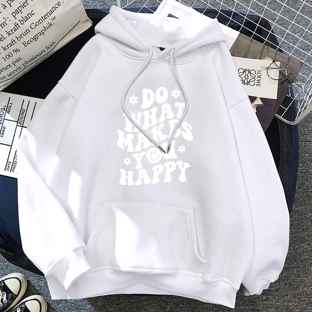 Casual Printed Women's Hoodie - Amazitshop