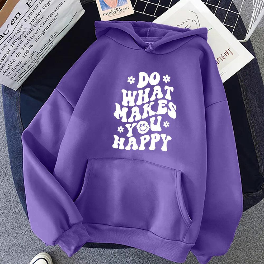 Casual Printed Women's Hoodie - Amazitshop