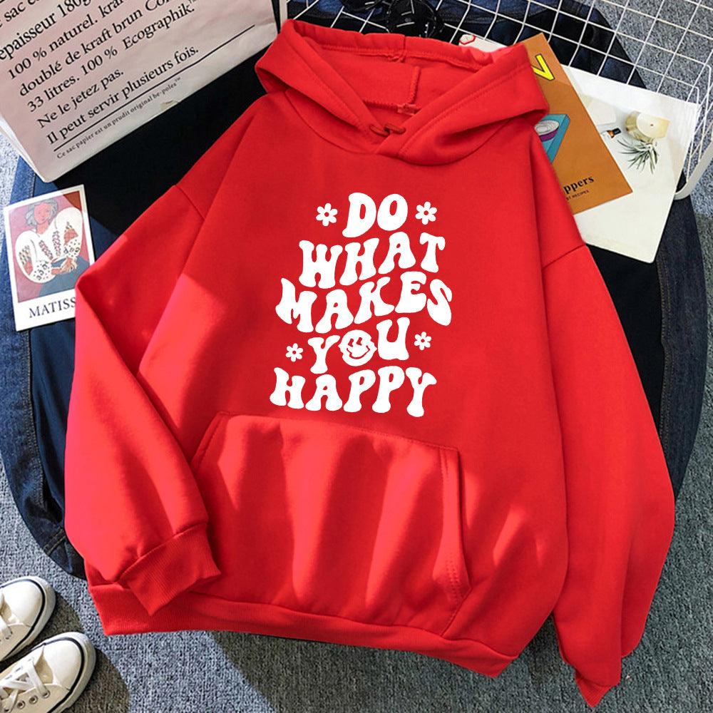 Casual Printed Women's Hoodie - Amazitshop
