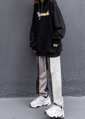 Casual Trousers With Waist Stitching Straight Thin Pant - Amazitshop