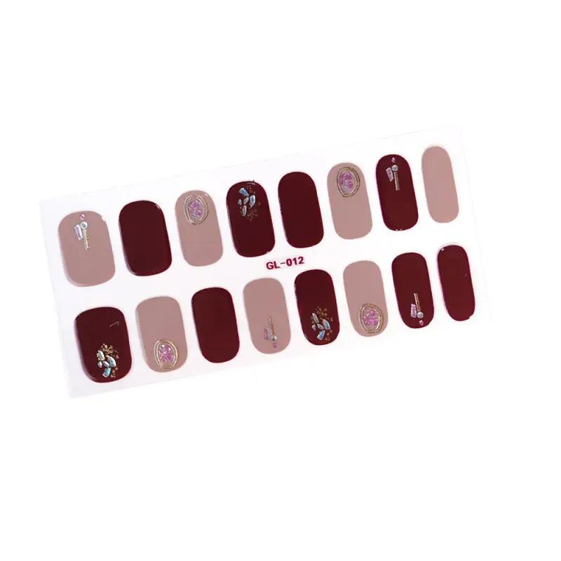 Gilding Cat's Eye Letter Color Nail Sticker by amazitshop