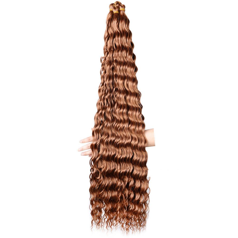 Chemical Fiber Wig Crochet Deep Curve 32inch - Amazitshop