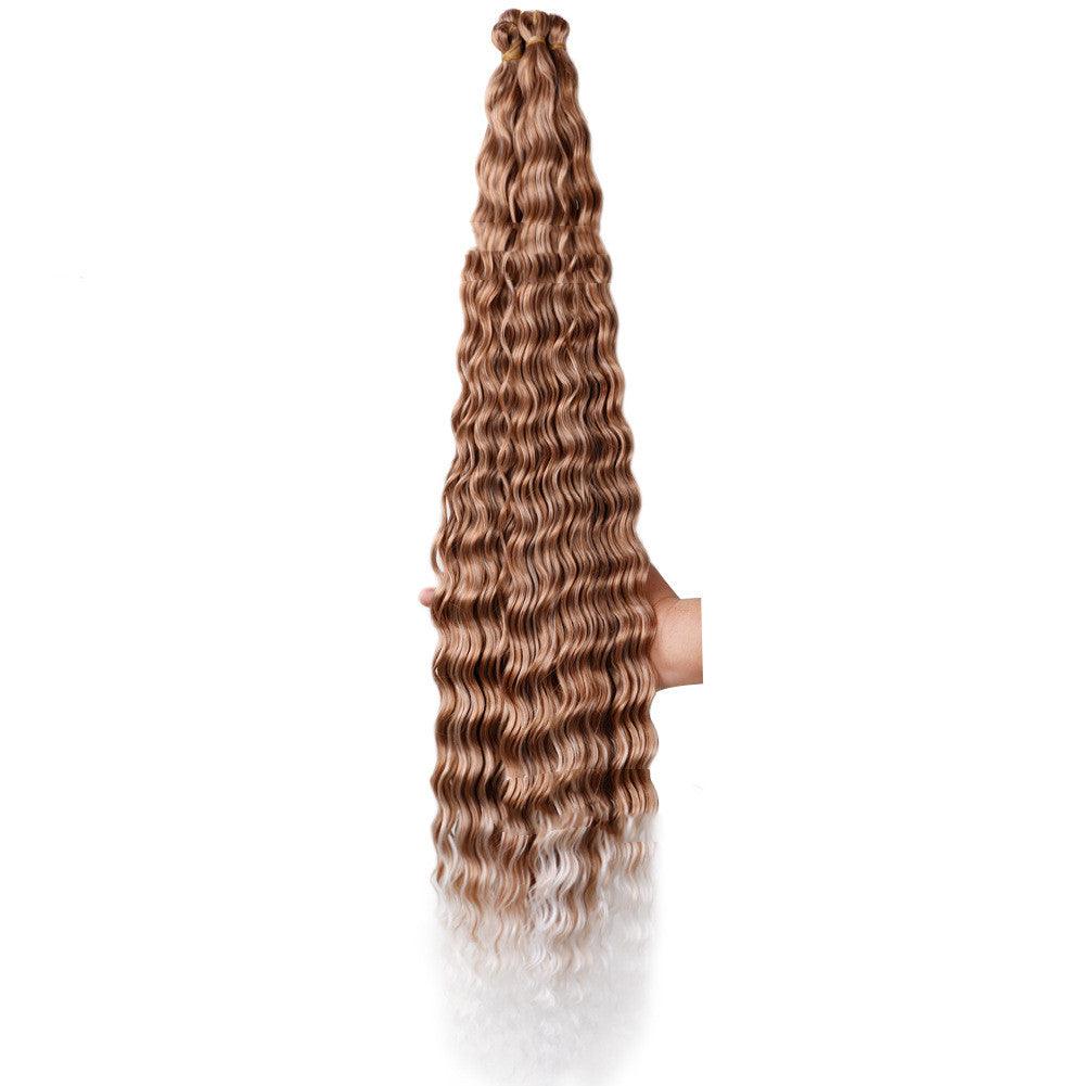 Chemical Fiber Wig Crochet Deep Curve 32inch - Amazitshop