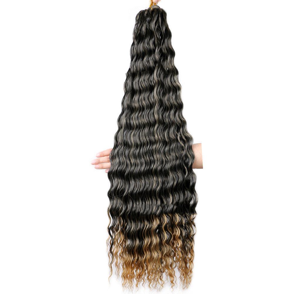 Chemical Fiber Wig Crochet Deep Curve 32inch - Amazitshop