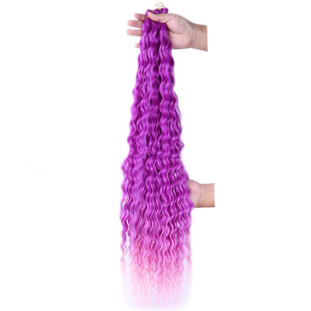 Chemical Fiber Wig Crochet Deep Curve 32inch - Amazitshop