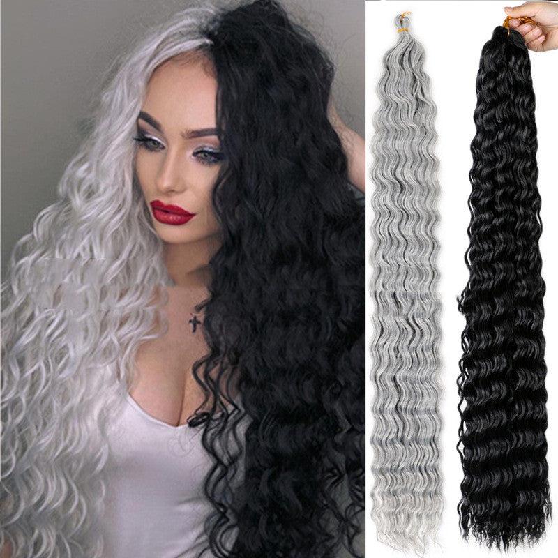 Chemical Fiber Wig Crochet Deep Curve 32inch - Amazitshop