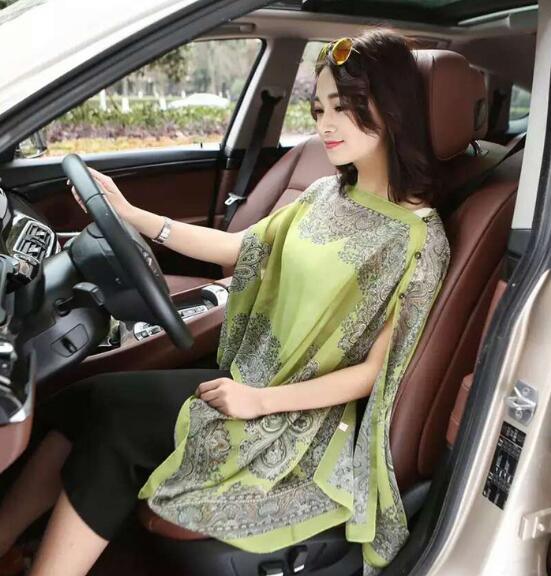 Chiffon Scarf Women Beachwear Poncho Tunic Shawl - Amazitshop