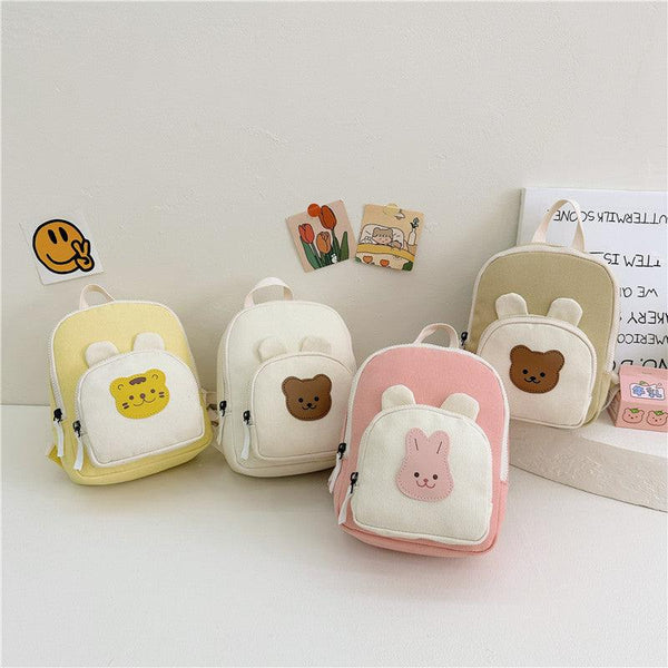 Children Backpack Cartoon Bunny Girls Color Matching Shoulders - Amazitshop