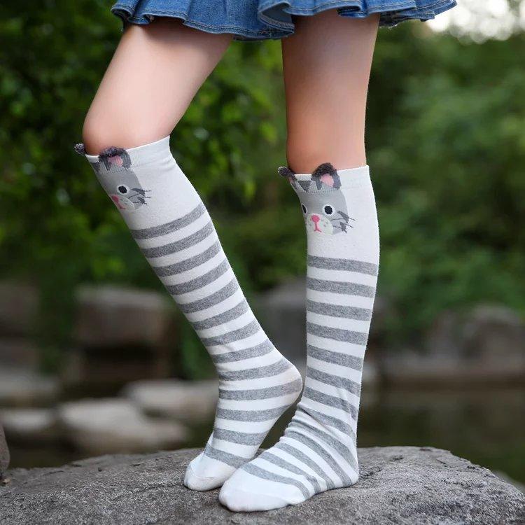 Children Middle Tube Pure Cotton Hold - ups Over Knee Socks - Amazitshop