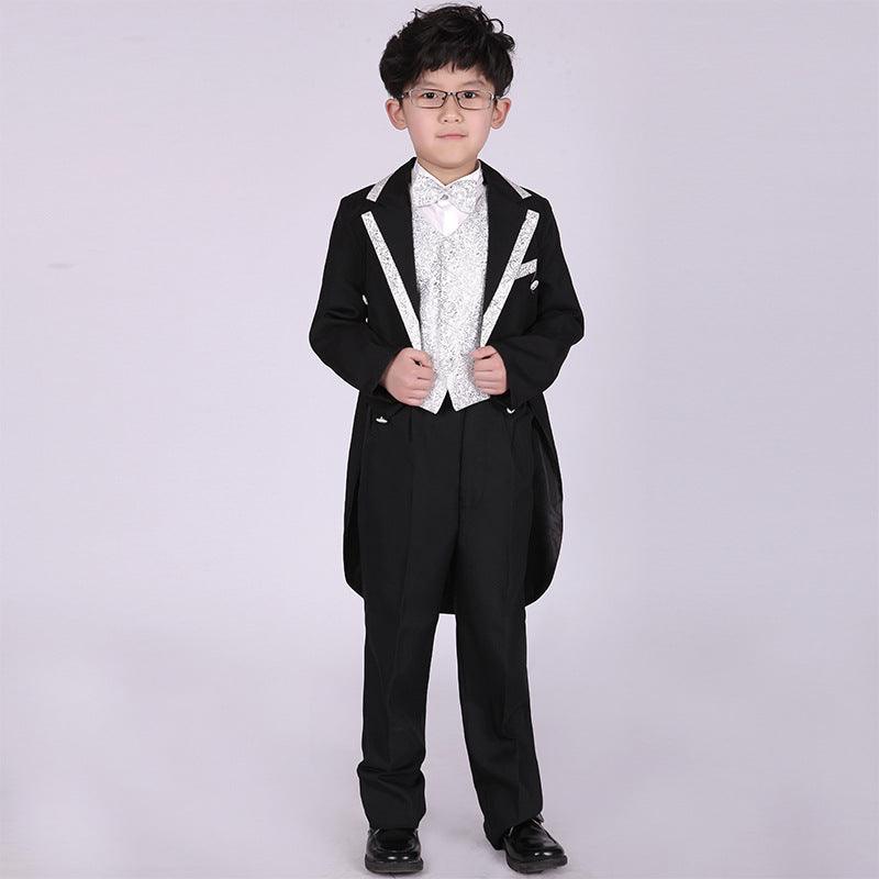 Children Swallowtail Dresses Of Bride Fellow Kids Boys School Uniform - Amazitshop
