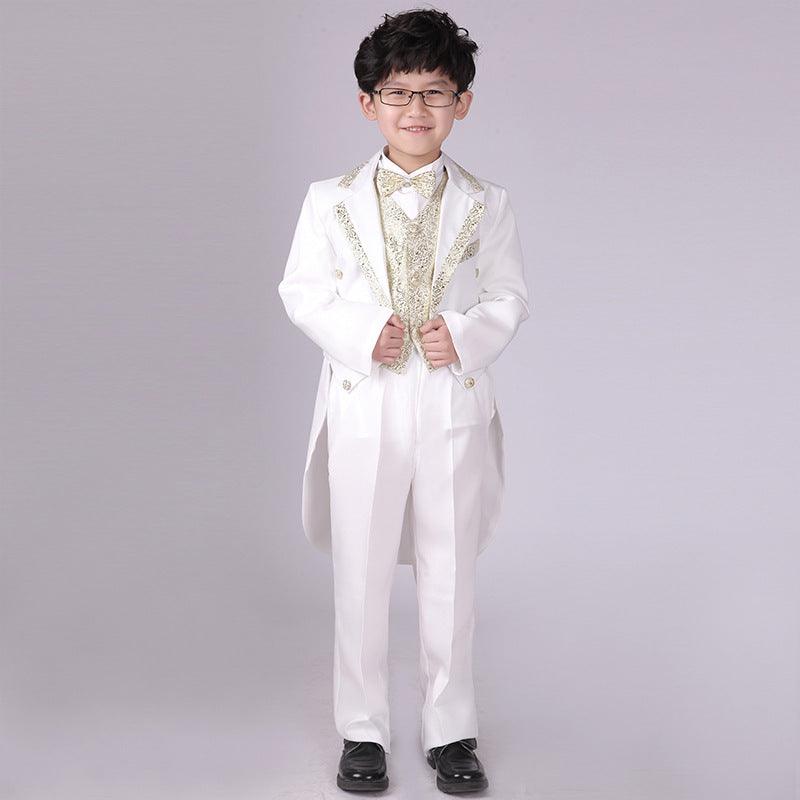 Children Swallowtail Dresses Of Bride Fellow Kids Boys School Uniform - Amazitshop