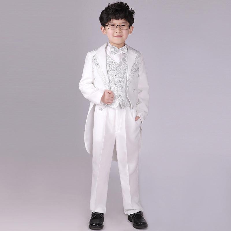 Children Swallowtail Dresses Of Bride Fellow Kids Boys School Uniform - Amazitshop