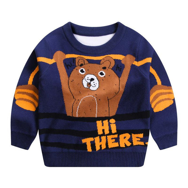 Children's Autumn And Winter New Double - layer Cotton Sweater - Amazitshop