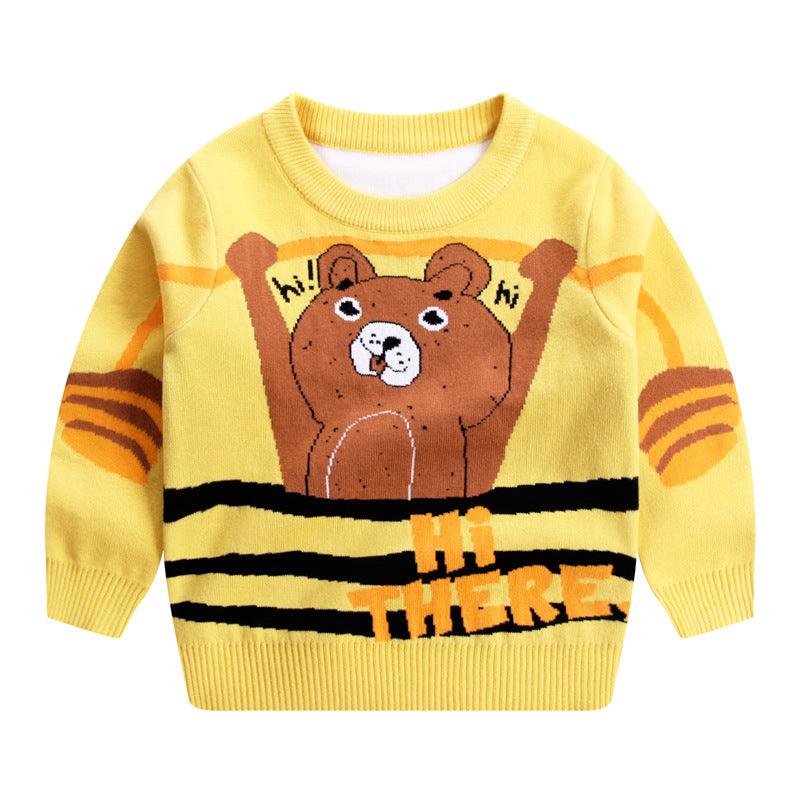 Children's Autumn And Winter New Double - layer Cotton Sweater - Amazitshop