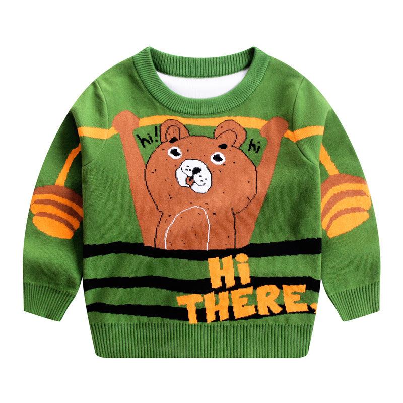 Children's Autumn And Winter New Double - layer Cotton Sweater - Amazitshop