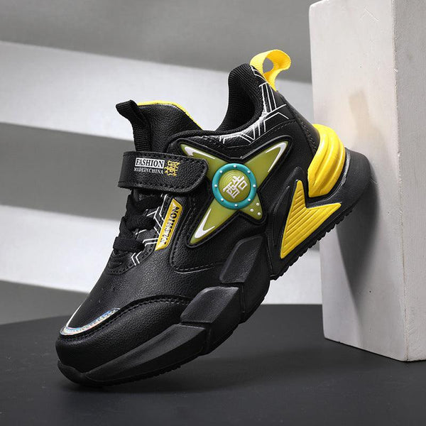 Children's basketball shoes with leather surface - Amazitshop