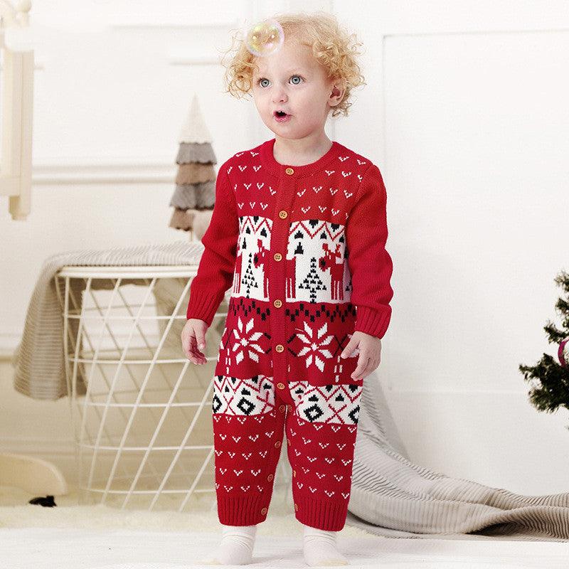 Children's Clothing Christmas Style Baby Jumpsuits - Amazitshop