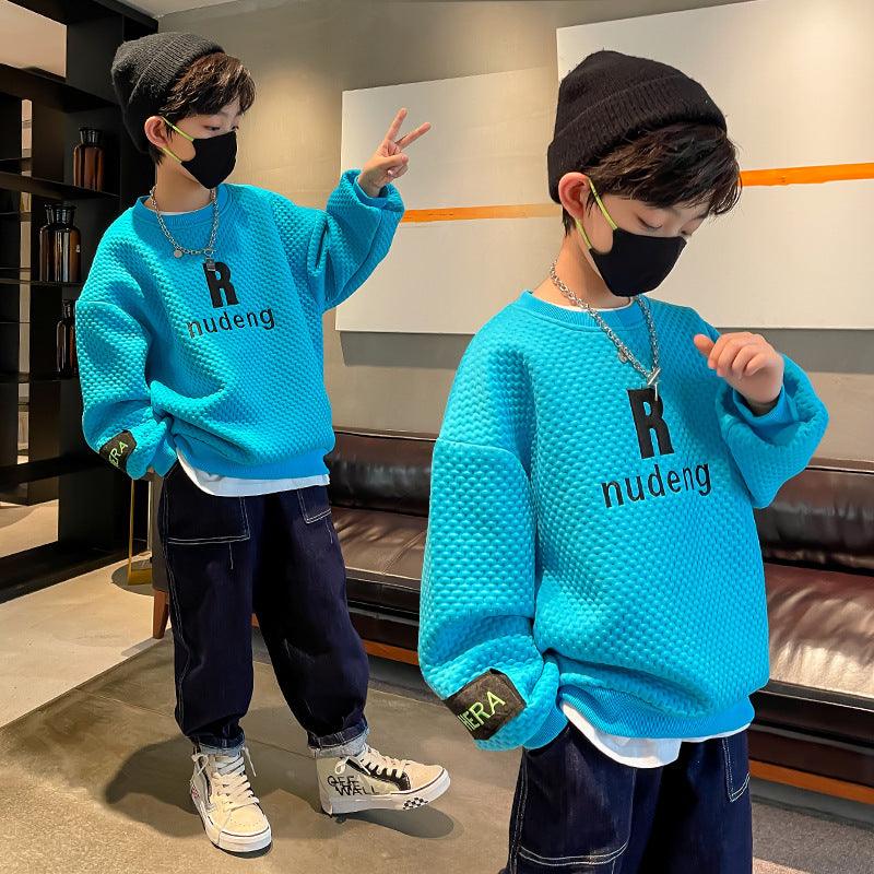 Children's Clothing Fried Street Fashion Brand Waffle Western Style - Amazitshop