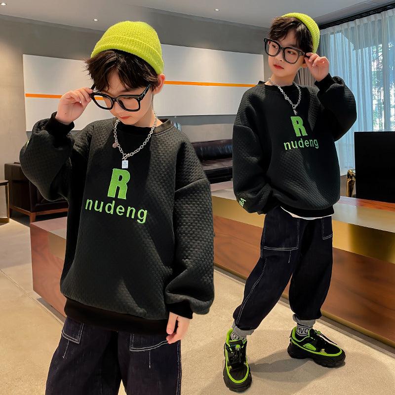 Children's Clothing Fried Street Fashion Brand Waffle Western Style - Amazitshop