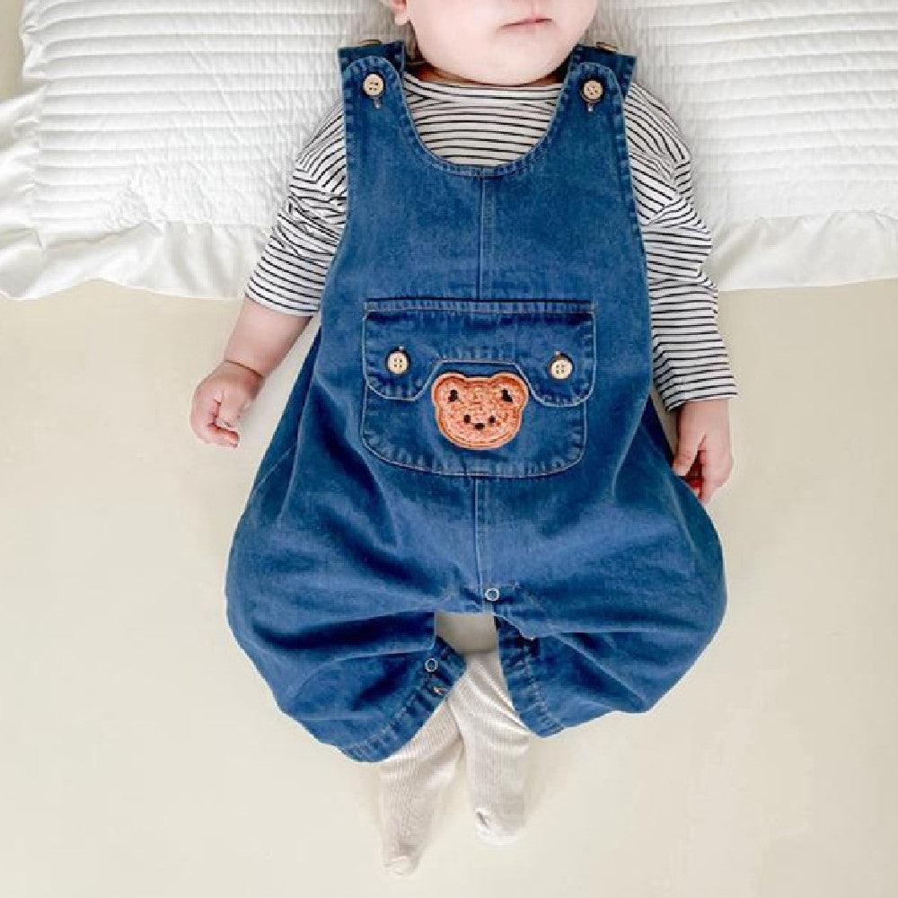 Children's Denim Overalls Out Wear - Amazitshop