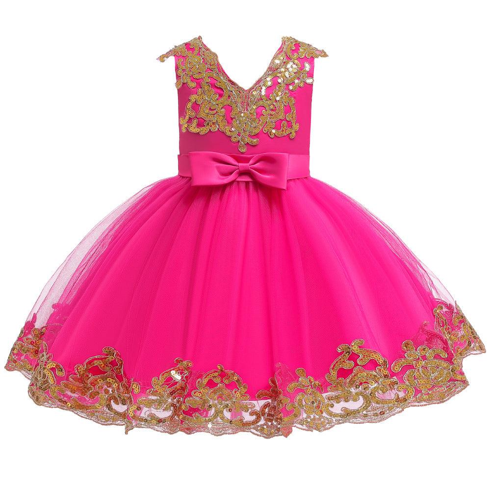 Children's Dress Princess Sequins Tulle Tutu Skirt - Amazitshop