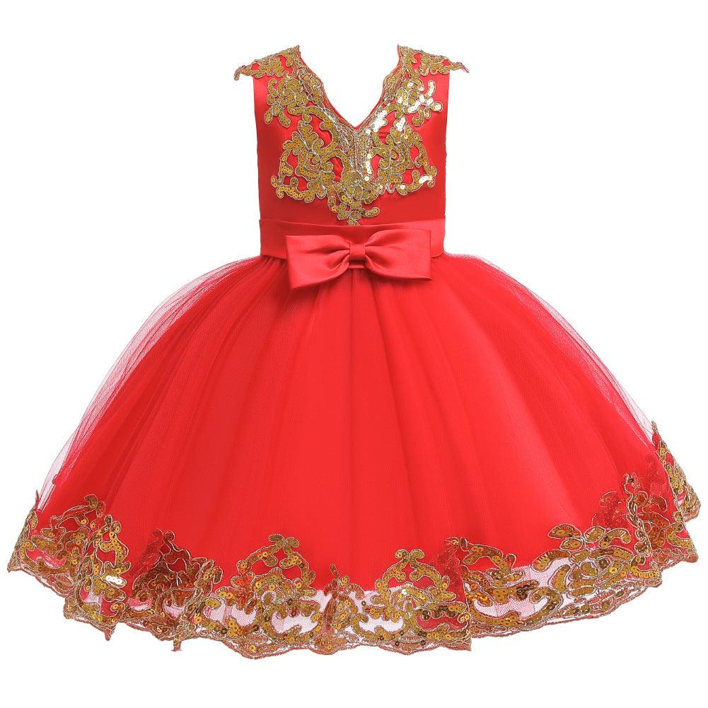 Children's Dress Princess Sequins Tulle Tutu Skirt - Amazitshop