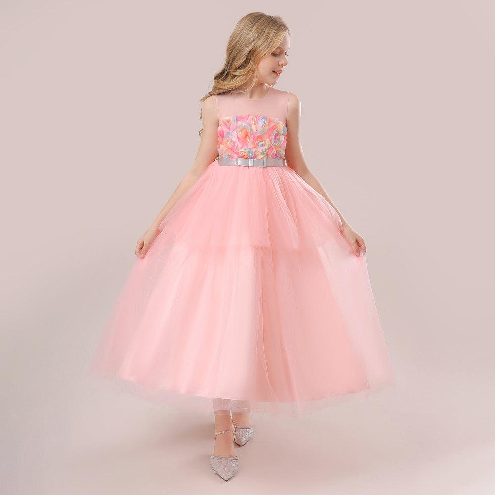 Children's Fashion Casual Solid Color Dress - Amazitshop