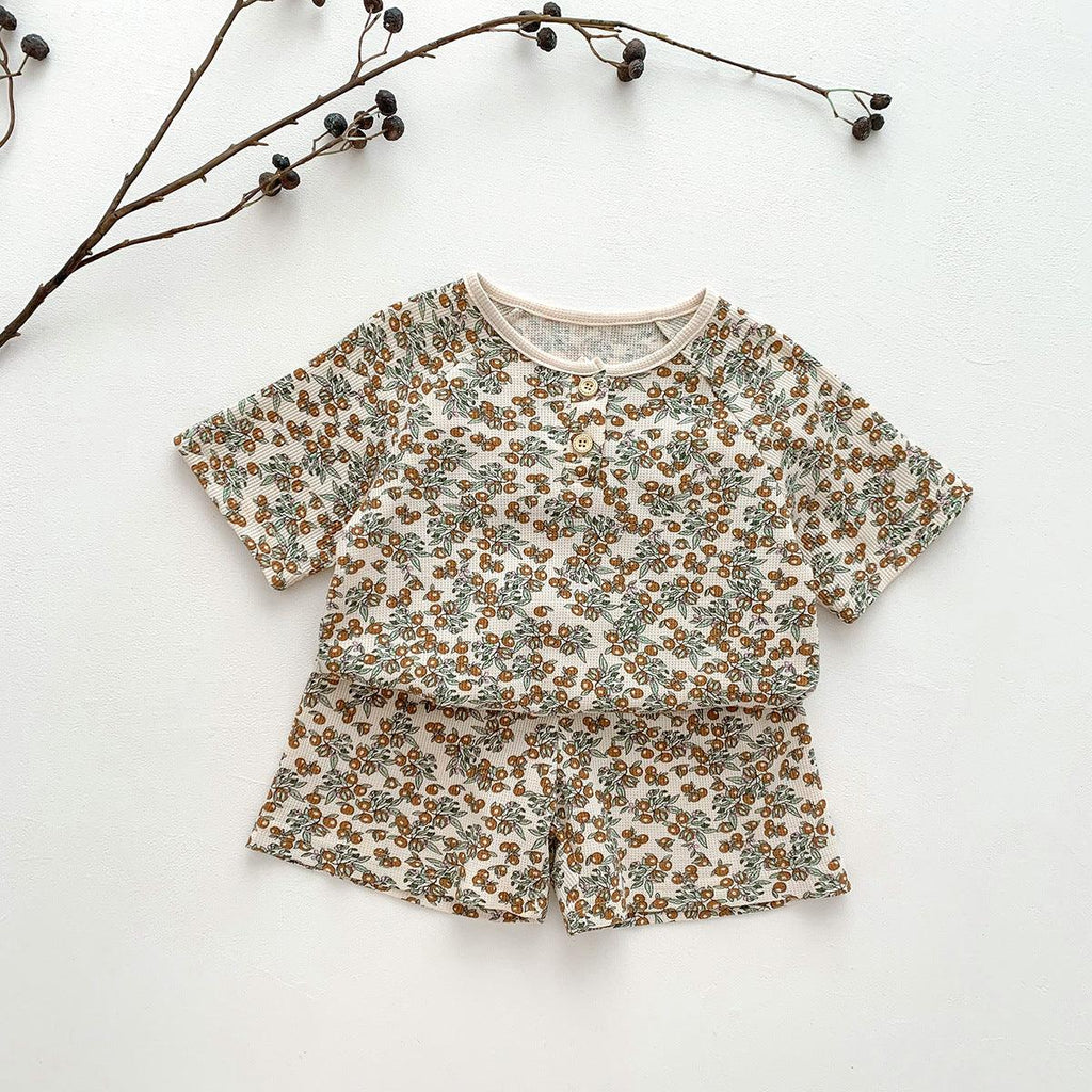 Children's Fashion Print Loungewear Pajamas Set - Amazitshop