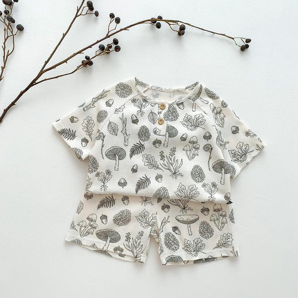 Children's Fashion Print Loungewear Pajamas Set - Amazitshop