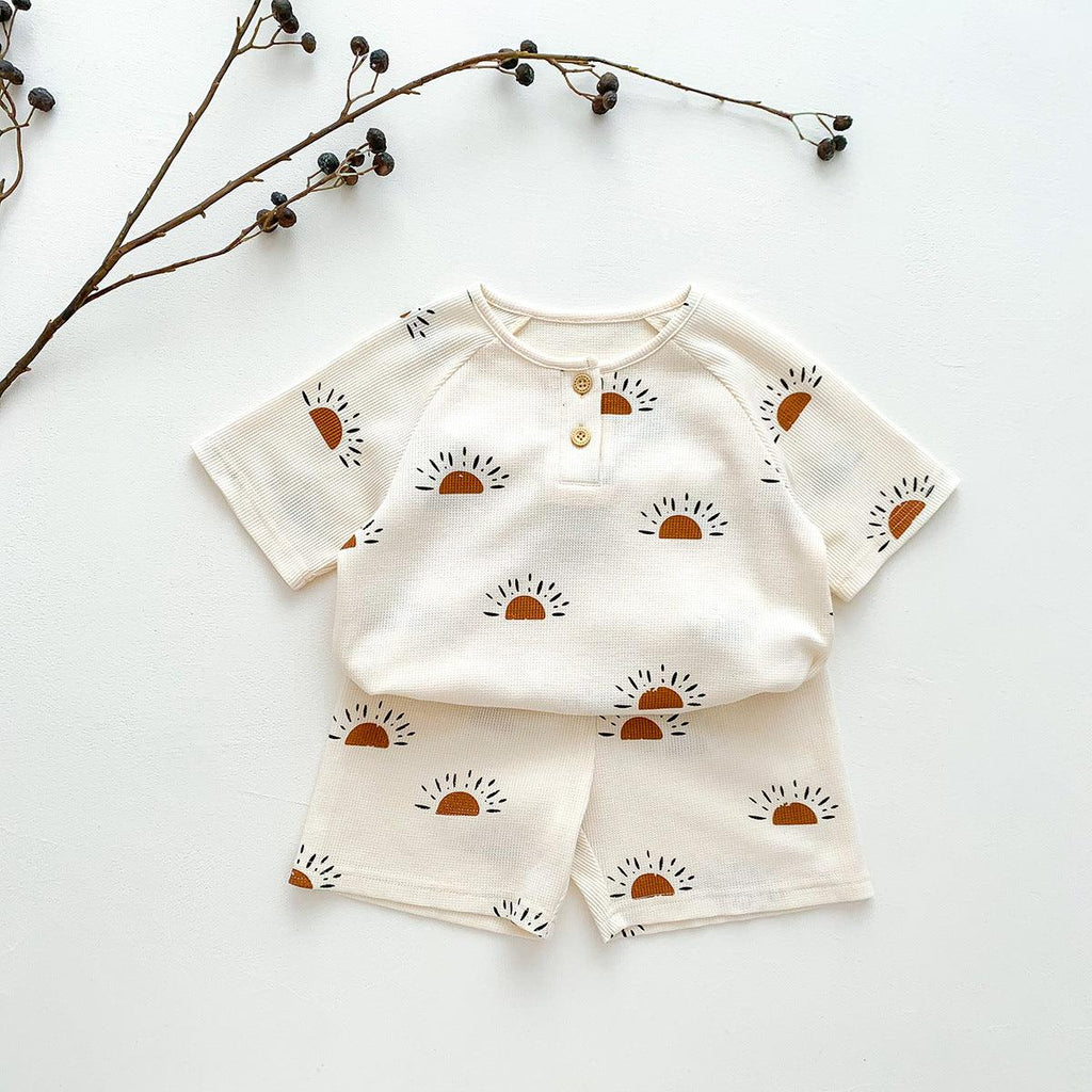 Children's Fashion Print Loungewear Pajamas Set - Amazitshop