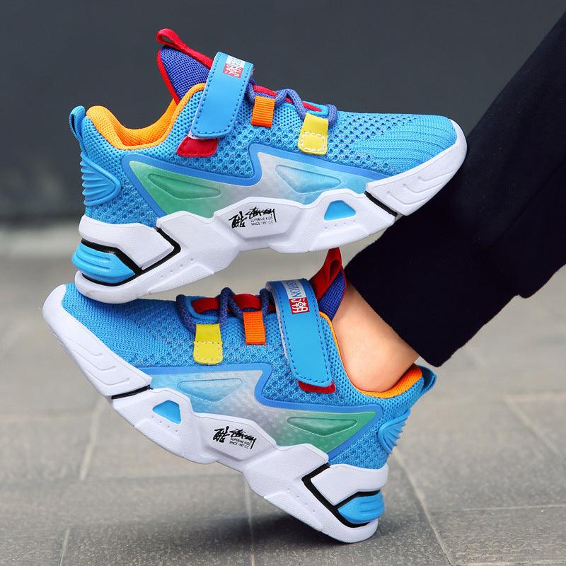 Children's Flying Knit Sneakers, Boys' Casual Sneakers - Amazitshop