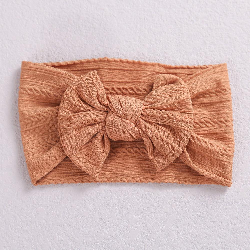 Children's Jacquard Headband Elastic Nylon Girls Hair Accessories - Amazitshop