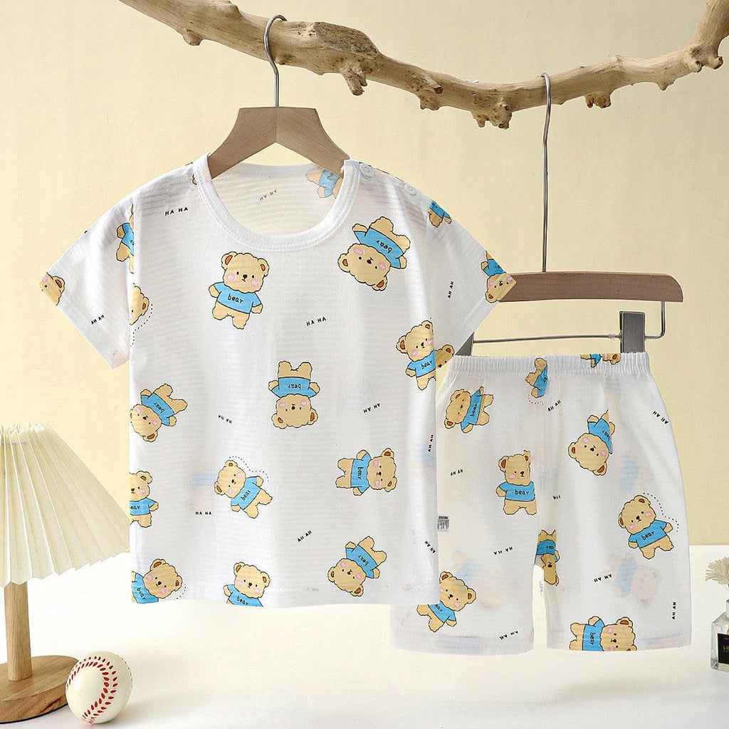 Children's Loungewear Pajamas Pure Cotton Underwear Set - Amazitshop