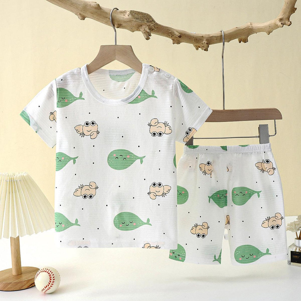 Children's Loungewear Pajamas Pure Cotton Underwear Set - Amazitshop