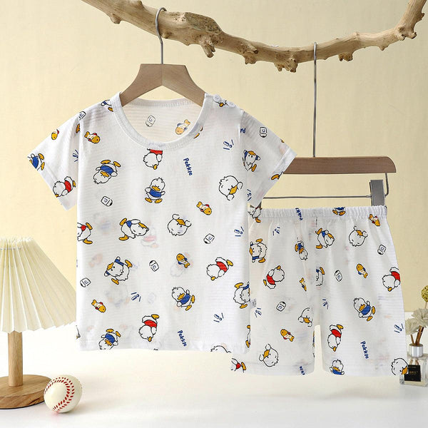Children's Loungewear Pajamas Pure Cotton Underwear Set - Amazitshop