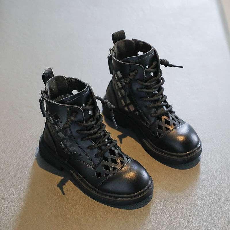 Children's Short Boots Thin Net Boots Hollow - Amazitshop