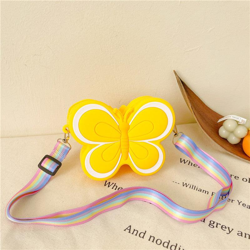 Children's Silicone Cute Butterfly Shoulder Bag - Amazitshop