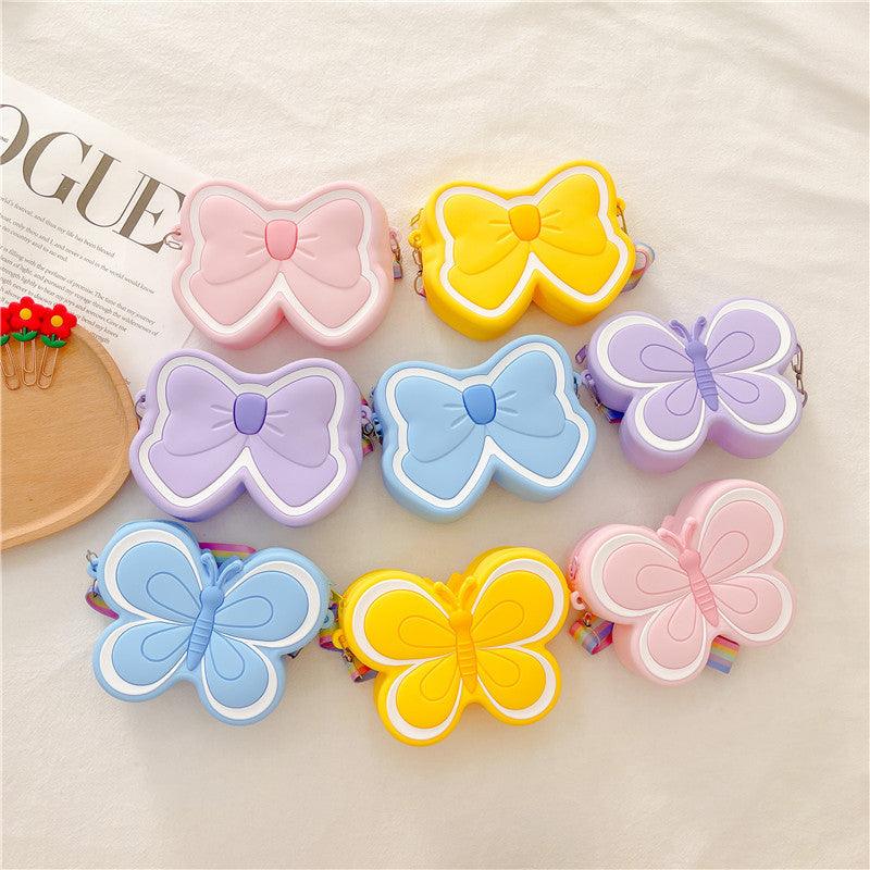 Children's Silicone Cute Butterfly Shoulder Bag - Amazitshop