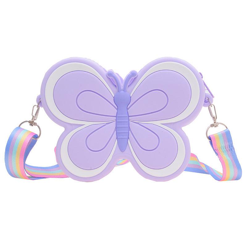 Children's Silicone Cute Butterfly Shoulder Bag - Amazitshop