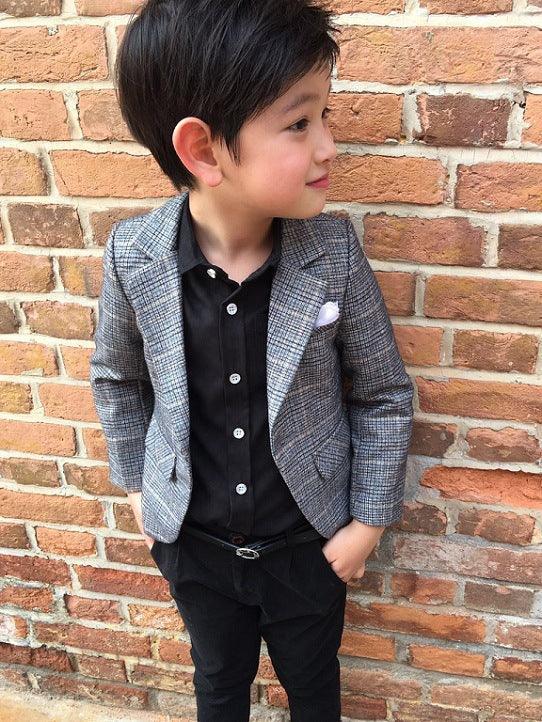 Children's Suit Spring And Autumn Clothing Boys British Style Children's Dress Coat Children's Fashionable Suit Tide - Amazitshop