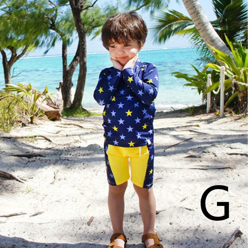 Children's Swimsuit Boys Split Boy Quick - Drying Swimsuit - Amazitshop