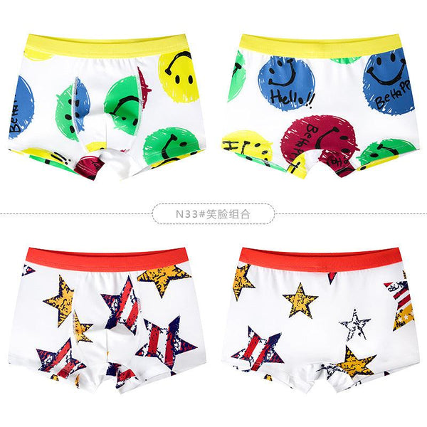 Children's Underwear Cotton Boys Boxer Briefs Baby Medium And Large Children's Shorts Boys Underwear Boxer Factory Direct Sales - Amazitshop