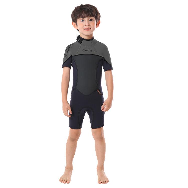 Children's Warm Swimsuit Boys And Girls One - piece Thickened Wetsuit - Amazitshop