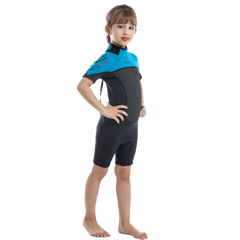 Children's Warm Swimsuit Boys And Girls One - piece Thickened Wetsuit - Amazitshop