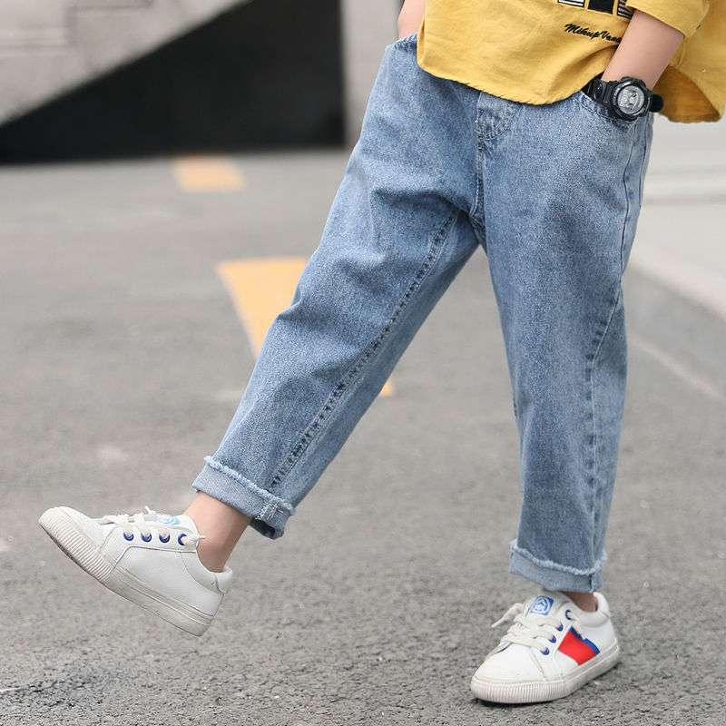 Children's Wear Boys Denim Pants Trend New Spring Fashion - Amazitshop