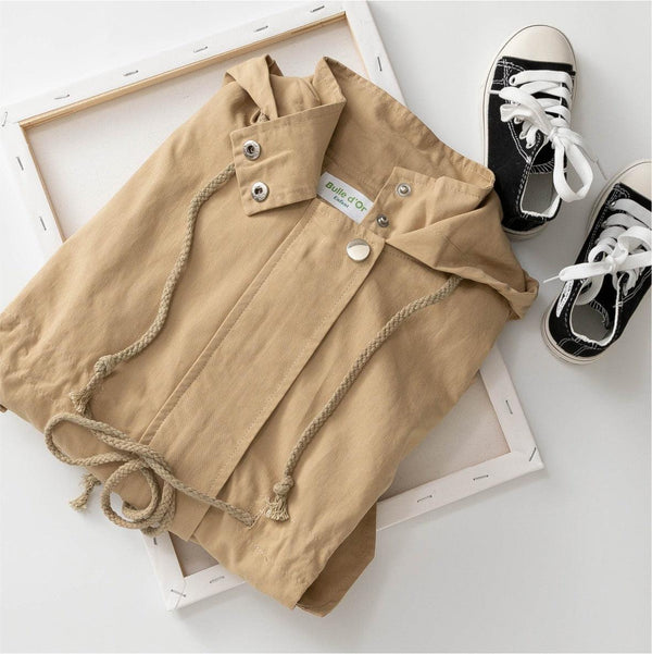 Children'S Windbreaker Foreign Style Spring Mid - Length Baby Cotton Coat - Amazitshop